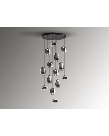 ONICE- LAMPARA 14L NEGRO-SMOKE